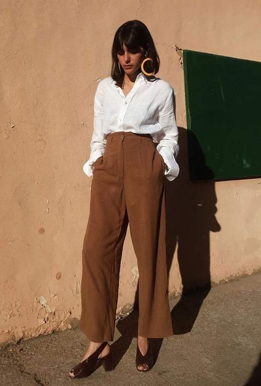 Camisa Branca com Calça Alfaiataria