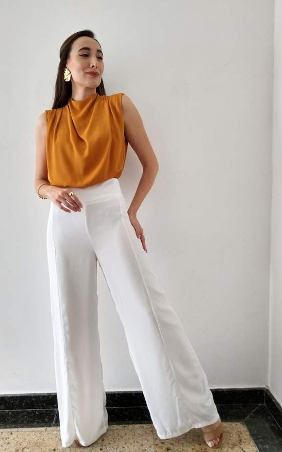 blusa babado
