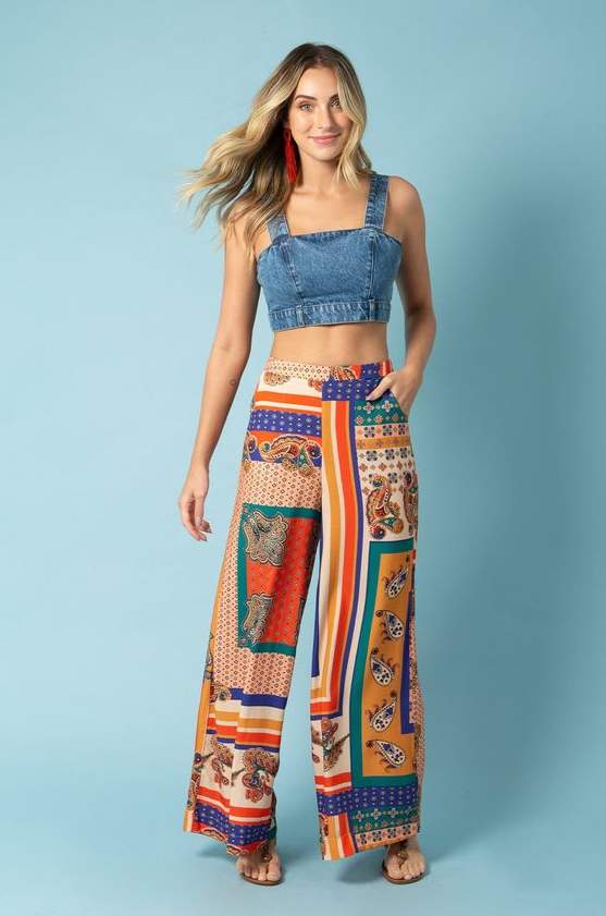 pantalona estampada